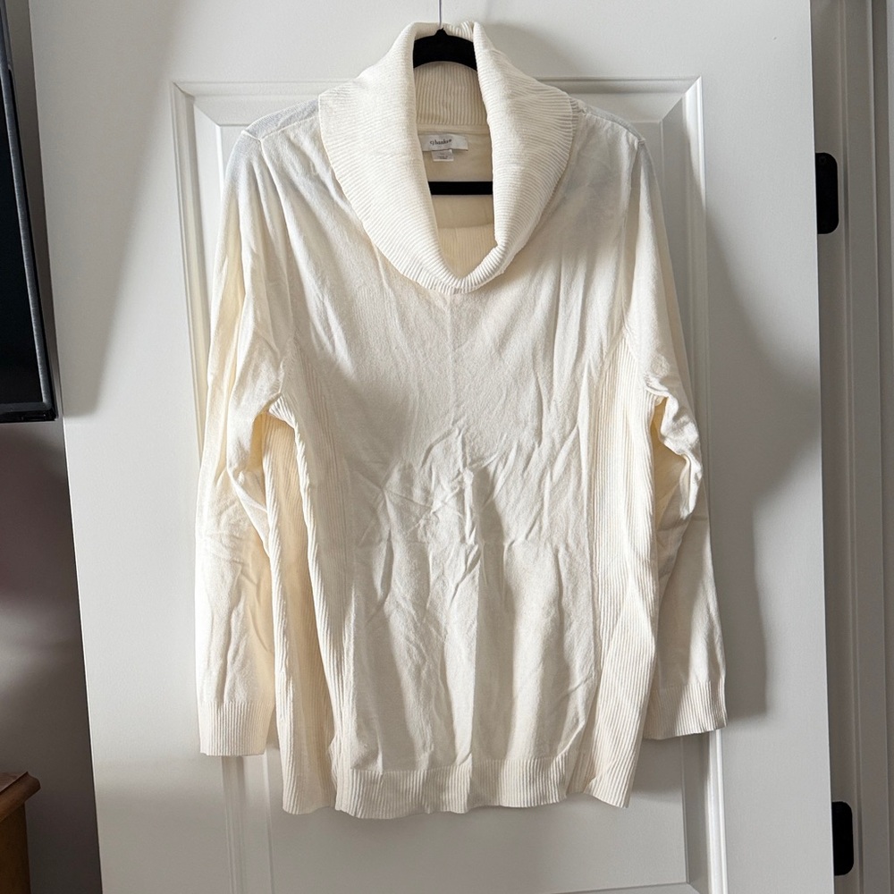 CJ Banks Cowl Neck Sweater
